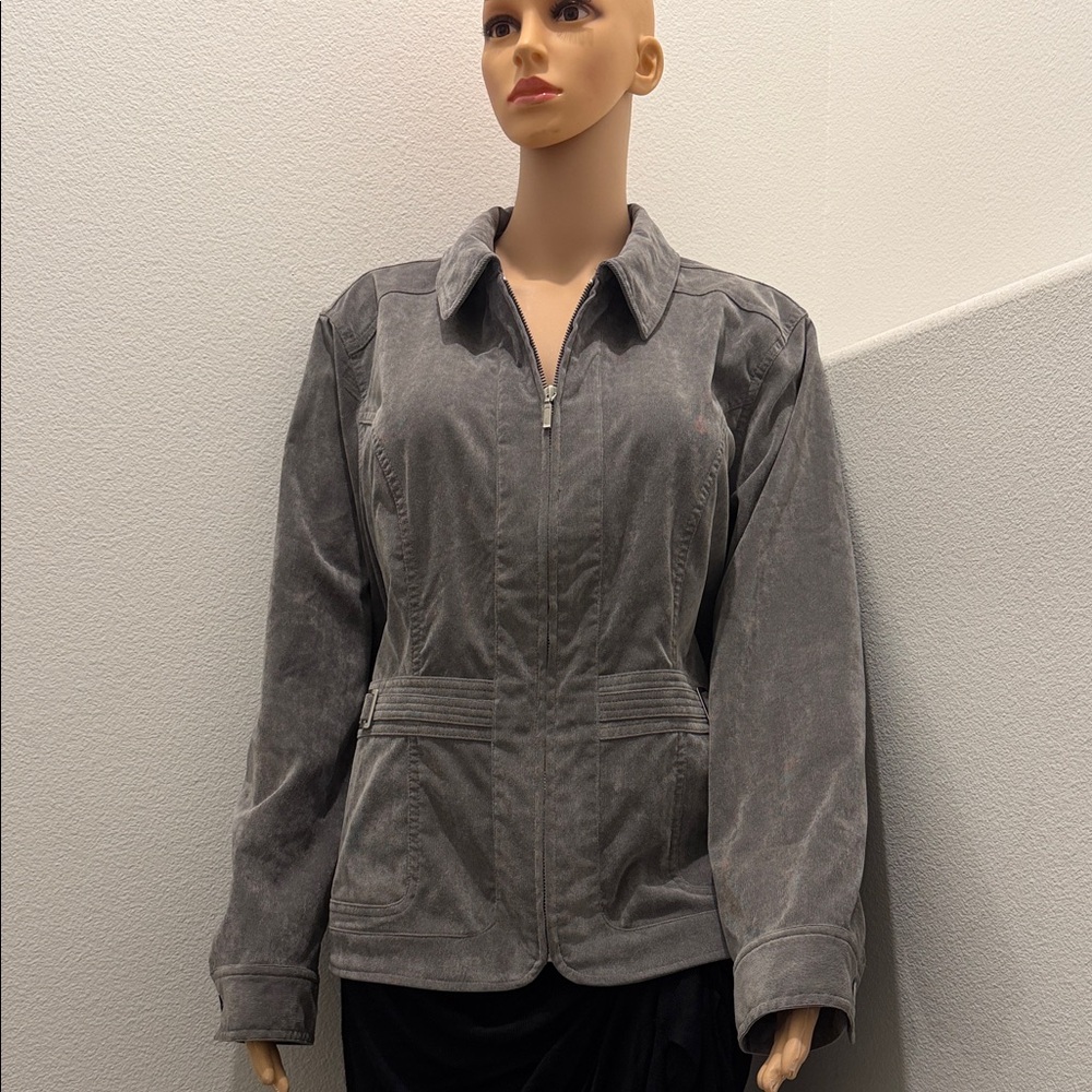 Christopher & Banks Women's Charcoal Utility Jacket